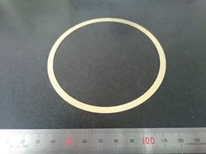黄銅 t0.1 ワッシャー